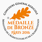 Médaille d'Or au Concours Général Agricole de PARIS 2016
