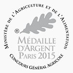 Médaille d'Argent au Concours Général Agricole de PARIS 2015